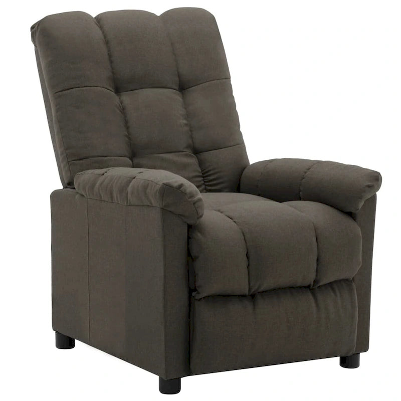 vidaXL Fauteuil inclinable en tissu taupe - 29,1 x 38,9 x 40,1