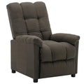 vidaXL Fauteuil inclinable en tissu taupe - 29,1 x 38,9 x 40,1