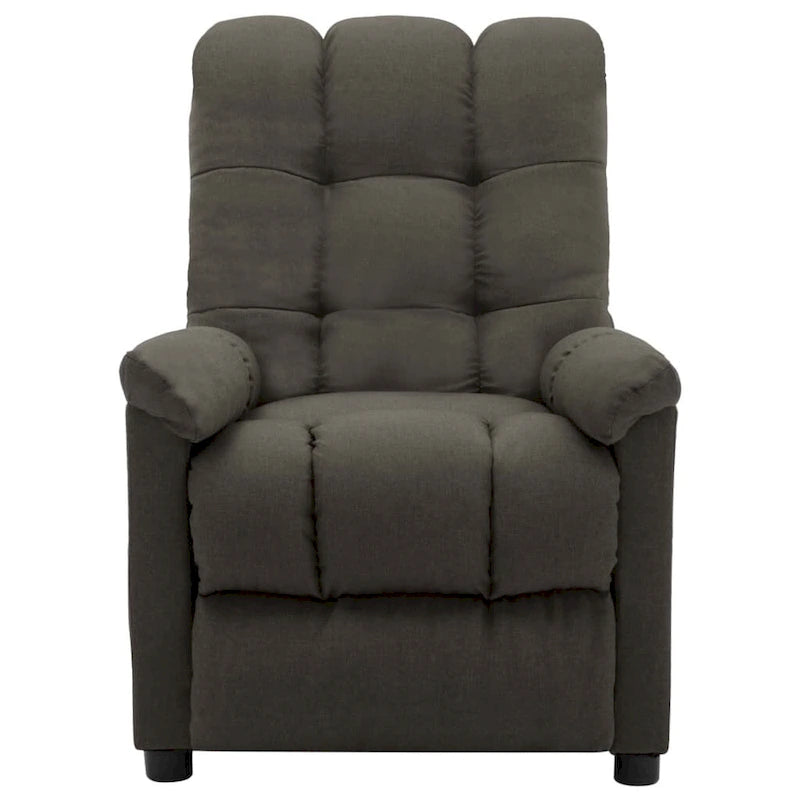 vidaXL Fauteuil inclinable en tissu taupe - 29,1 x 38,9 x 40,1