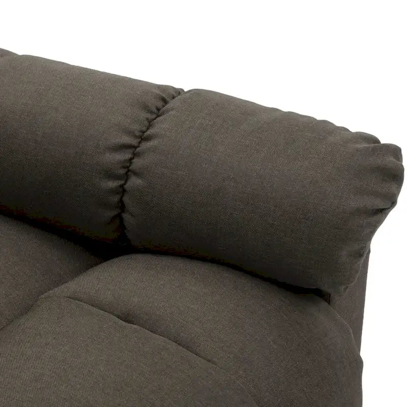 vidaXL Fauteuil inclinable en tissu taupe - 29,1 x 38,9 x 40,1