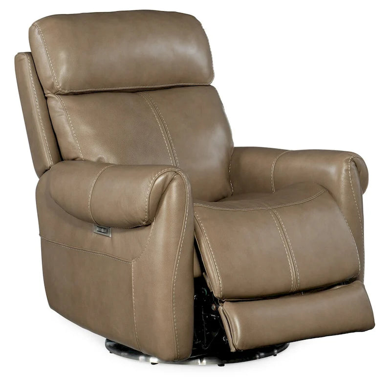 Hooker Furniture RC600-PHSZ-POWER-RECLINER Sterling, Fauteuil Inclinable Électrique en Cuir de 91 cm de Large