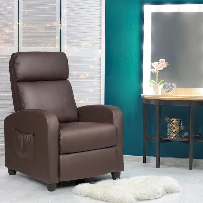 Fauteuil inclinable massant, canapé simple ergonomique réglable et rembourré
