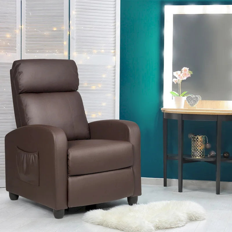 Fauteuil inclinable massant, canapé simple ergonomique réglable et rembourré