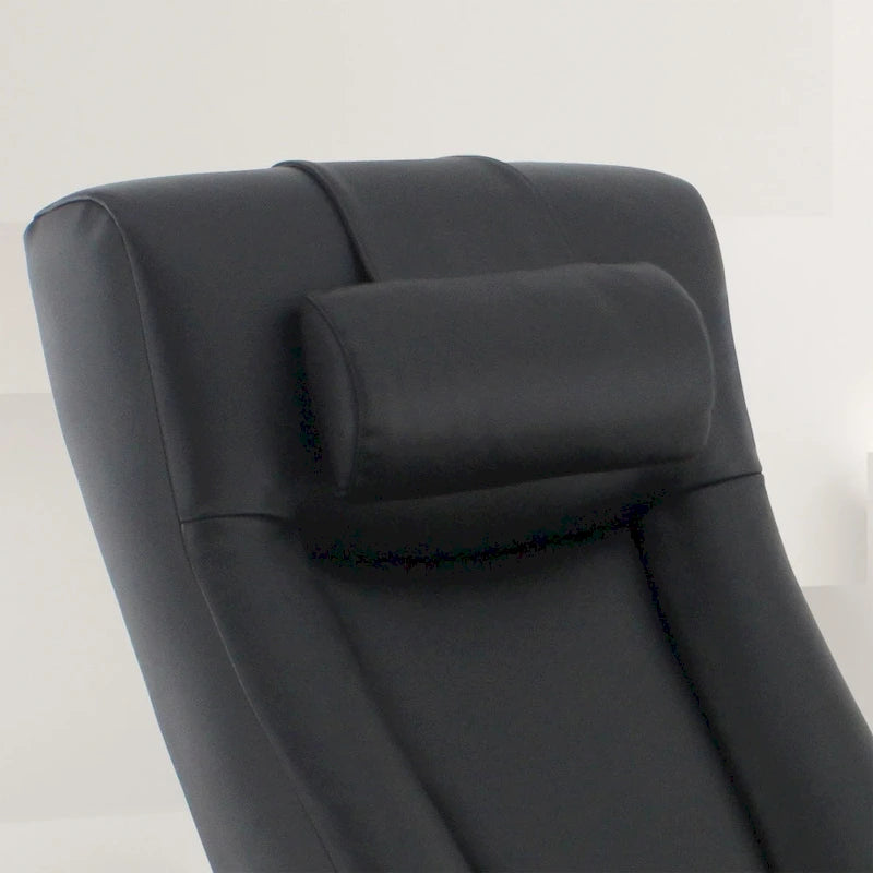 Fauteuil inclinable et pouf Relax-R Hamilton en cuir pleine fleur avec plateau-coussin