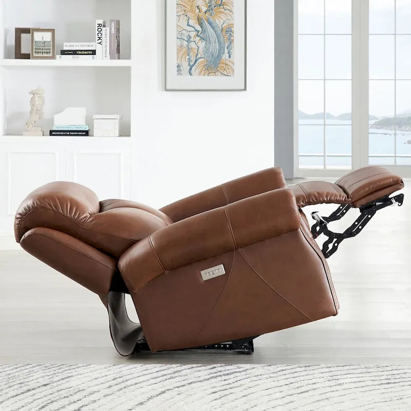 Fauteuil inclinable Hydeline Royce Zero Gravity Power avec têtière en cuir pleine fleur