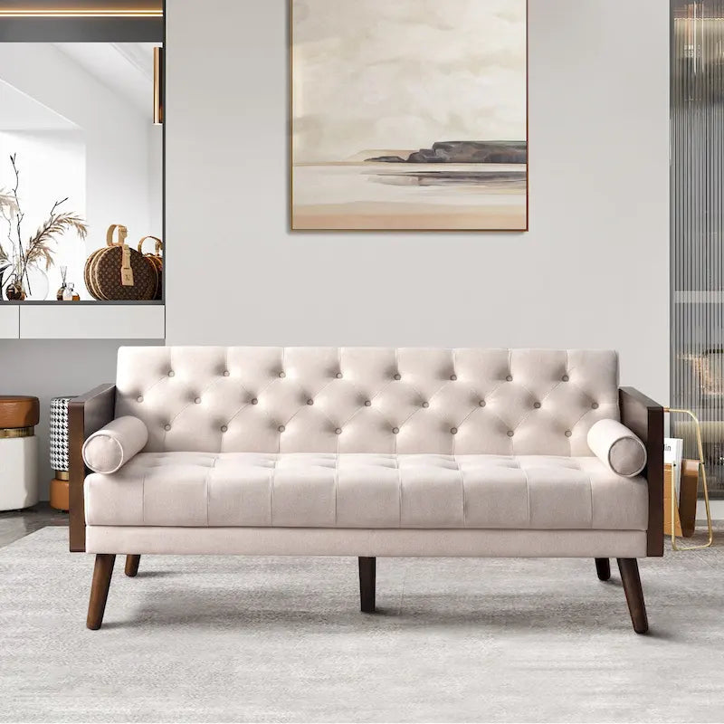 Canapé-lit pliant ajustable, style Mid-century moderne