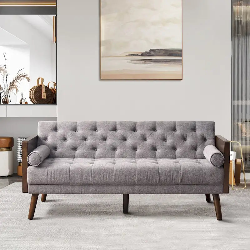 Canapé-lit pliant ajustable, style Mid-century moderne