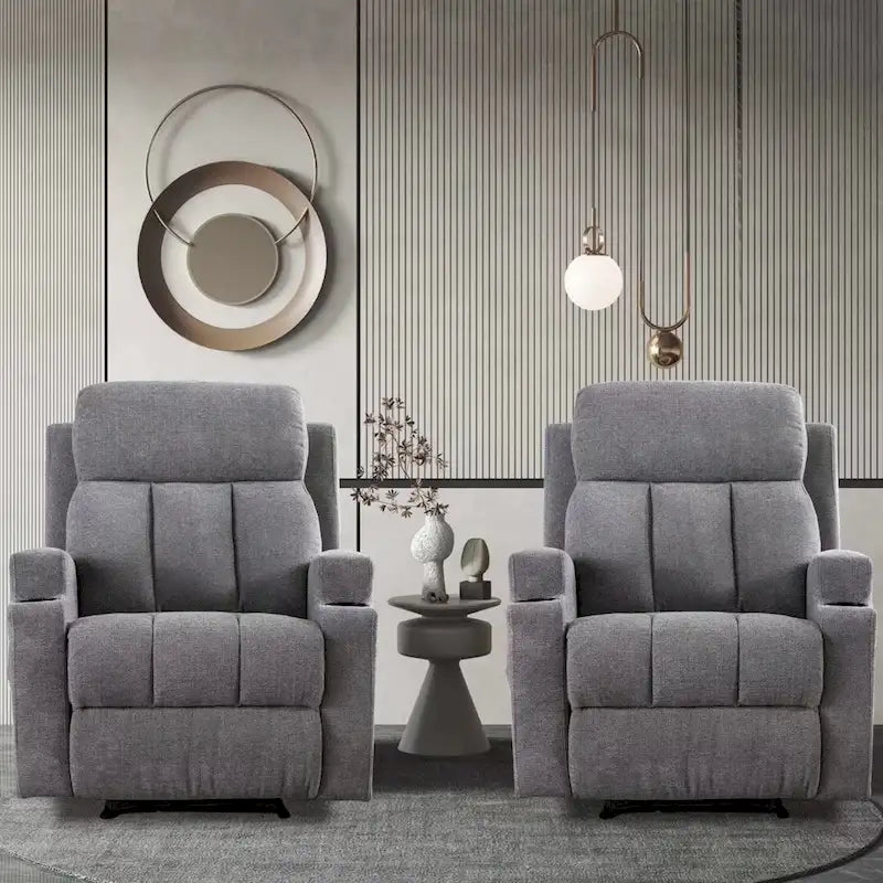 Fauteuil inclinable massant et canapé individuel manuel avec télécommande