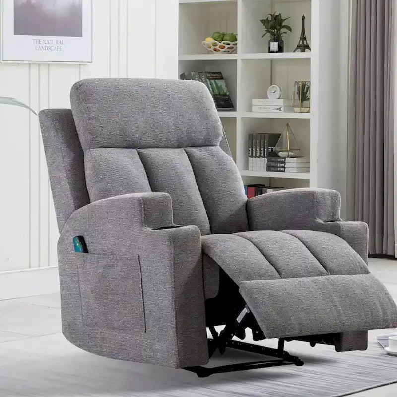 Fauteuil inclinable massant et canapé individuel manuel avec télécommande