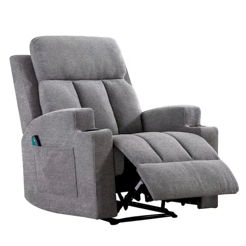 Fauteuil inclinable massant et canapé individuel manuel avec télécommande