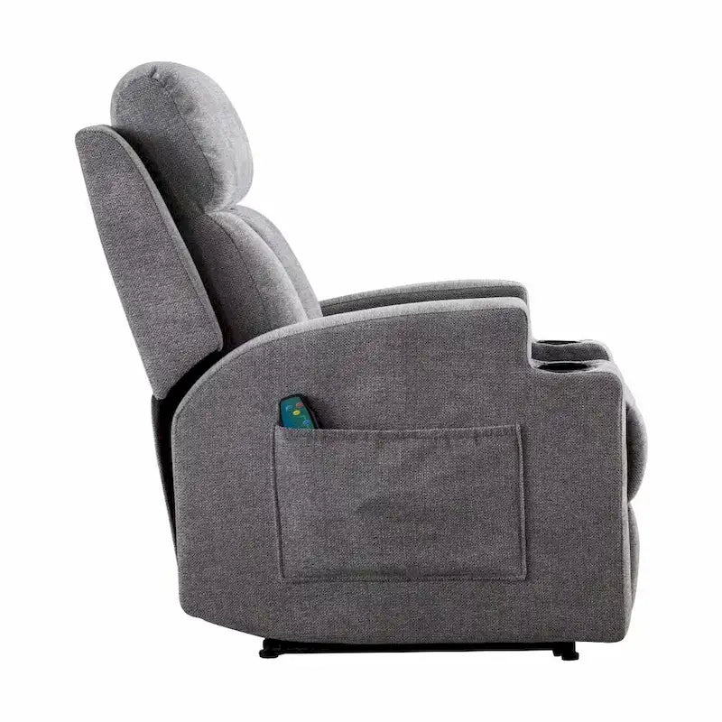 Fauteuil inclinable massant et canapé individuel manuel avec télécommande
