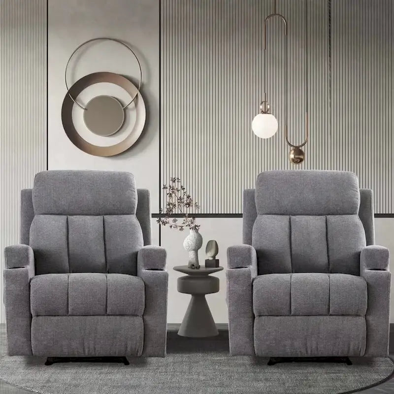 Fauteuil inclinable massant et canapé individuel manuel avec télécommande
