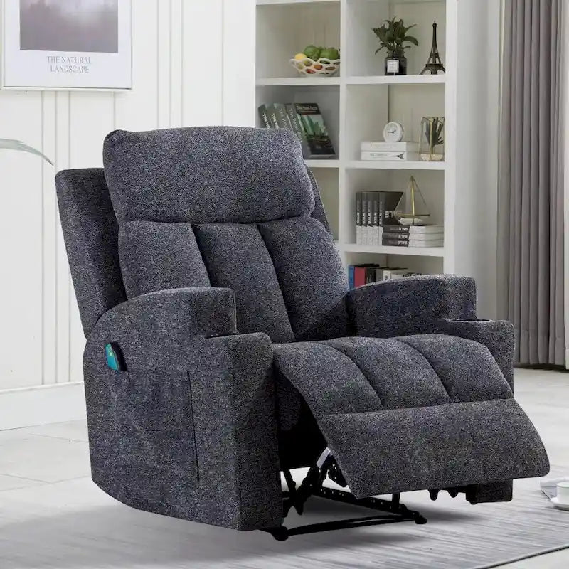 Fauteuil inclinable massant et canapé individuel manuel avec télécommande