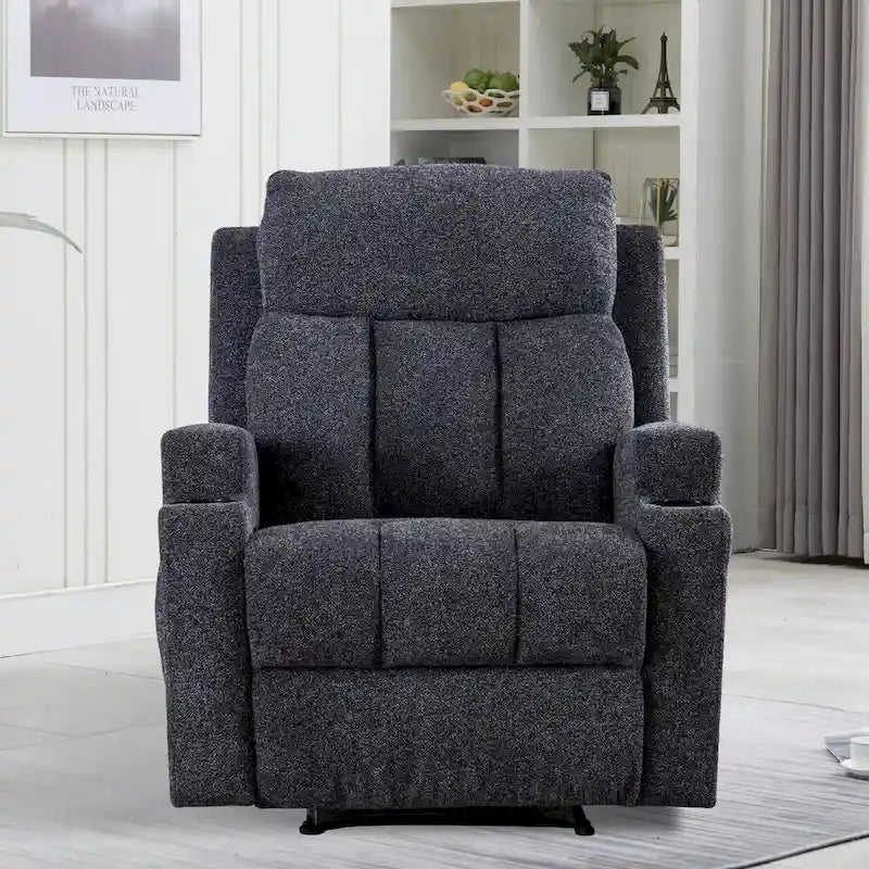 Fauteuil inclinable massant et canapé individuel manuel avec télécommande