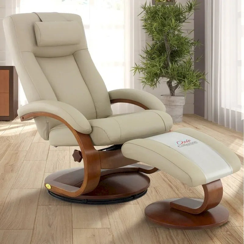 Relax-R Oreiller Cervical en Cuir Pleine Fleur