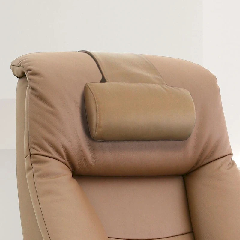 Relax-R Oreiller Cervical en Cuir Pleine Fleur