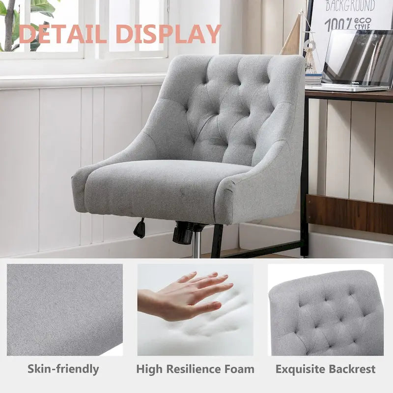 Fauteuil de salon à rotation à 360 degrés et coque réglable