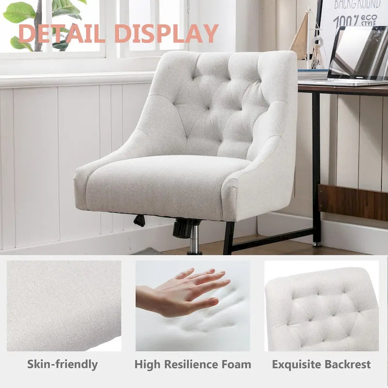 Fauteuil de salon à rotation à 360 degrés et coque réglable