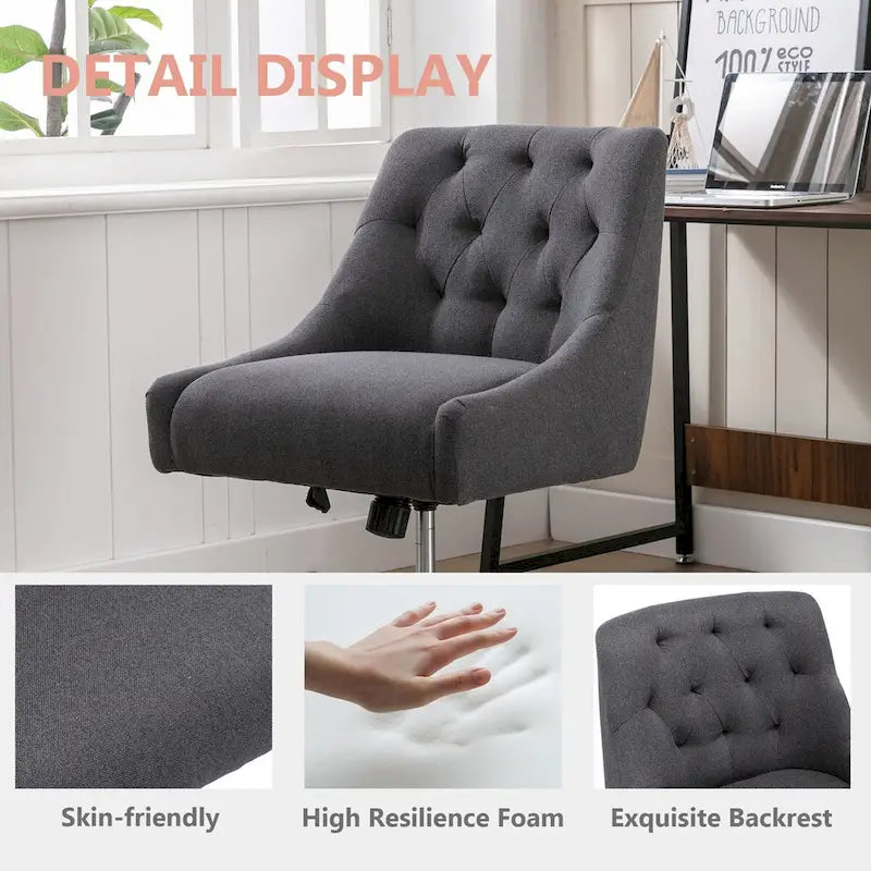 Fauteuil de salon à rotation à 360 degrés et coque réglable