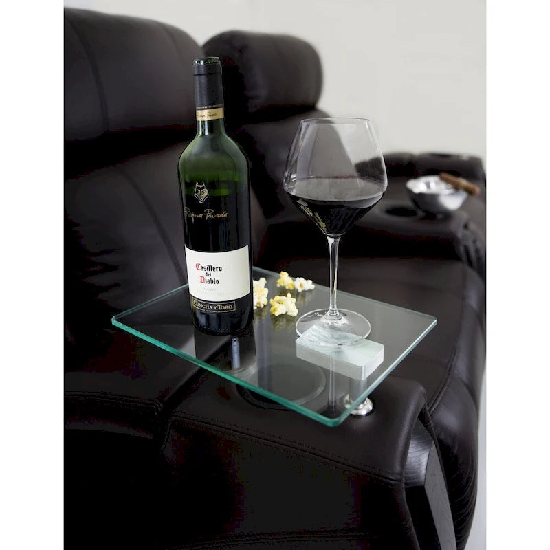 Table pivotante en verre Octane