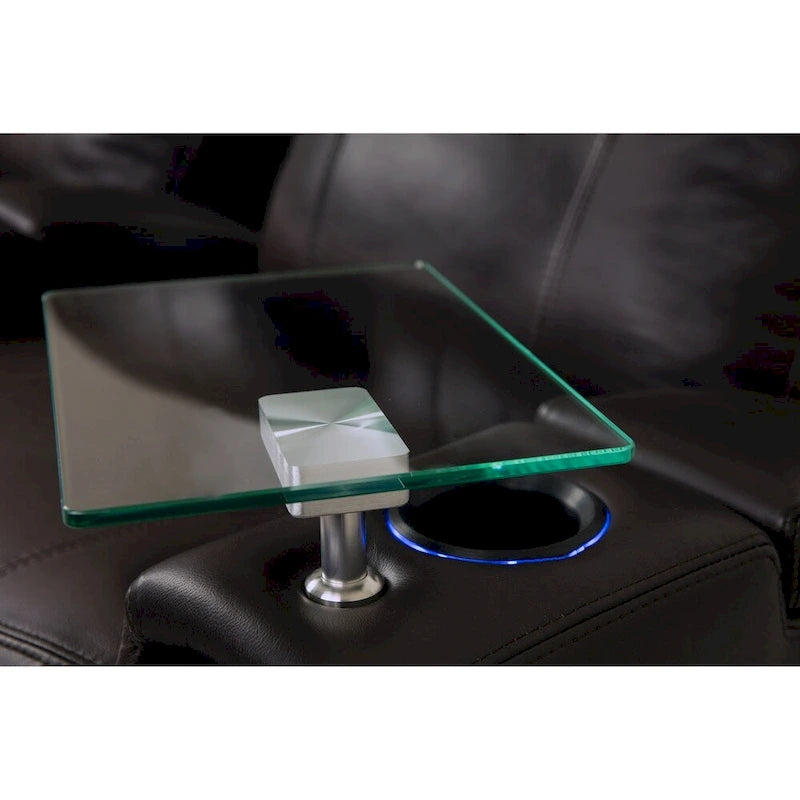 Table pivotante en verre Octane