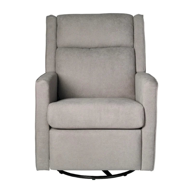 Fauteuil inclinable, pivotant et à bascule manuel rembourré classique