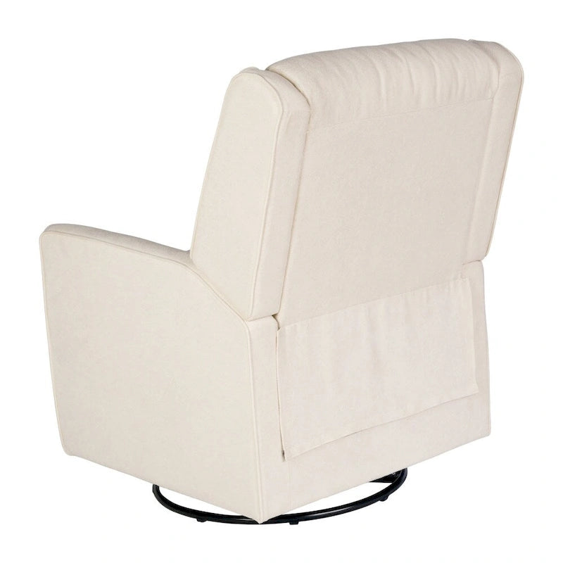 Fauteuil inclinable, pivotant et à bascule manuel rembourré classique