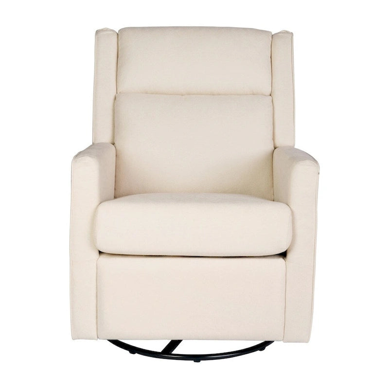 Fauteuil inclinable, pivotant et à bascule manuel rembourré classique