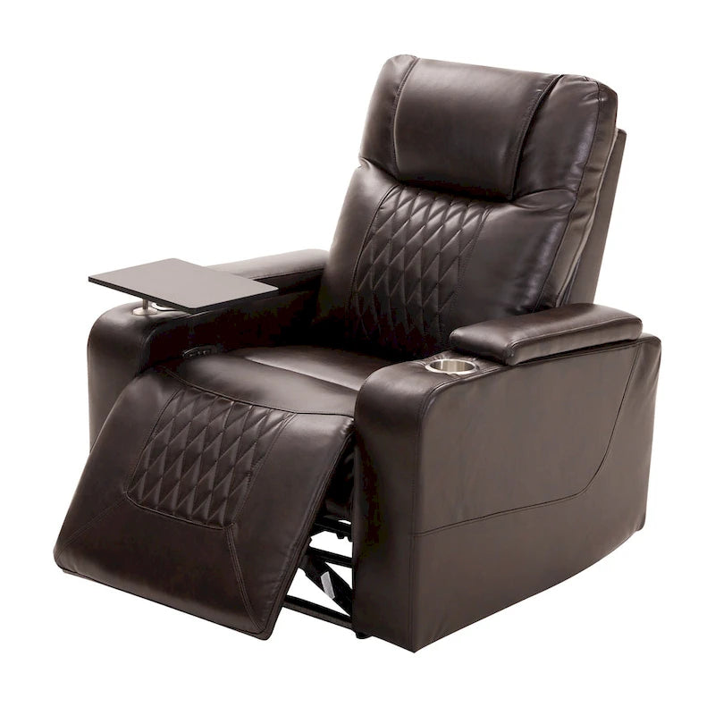 Fauteuil inclinable électrique avec 2 porte-gobelets pratiques