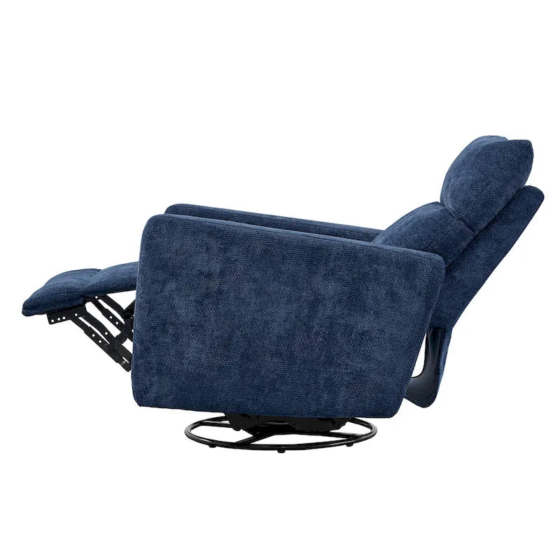 Fauteuil inclinable pivotant et coulissant Olmas 33,5 W avec chargeur USB - Lot de 2
