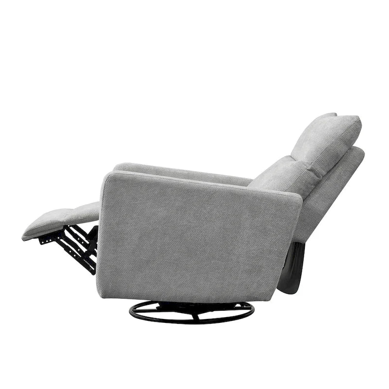 Fauteuil inclinable pivotant et coulissant Olmas 33,5 W avec chargeur USB - Lot de 2