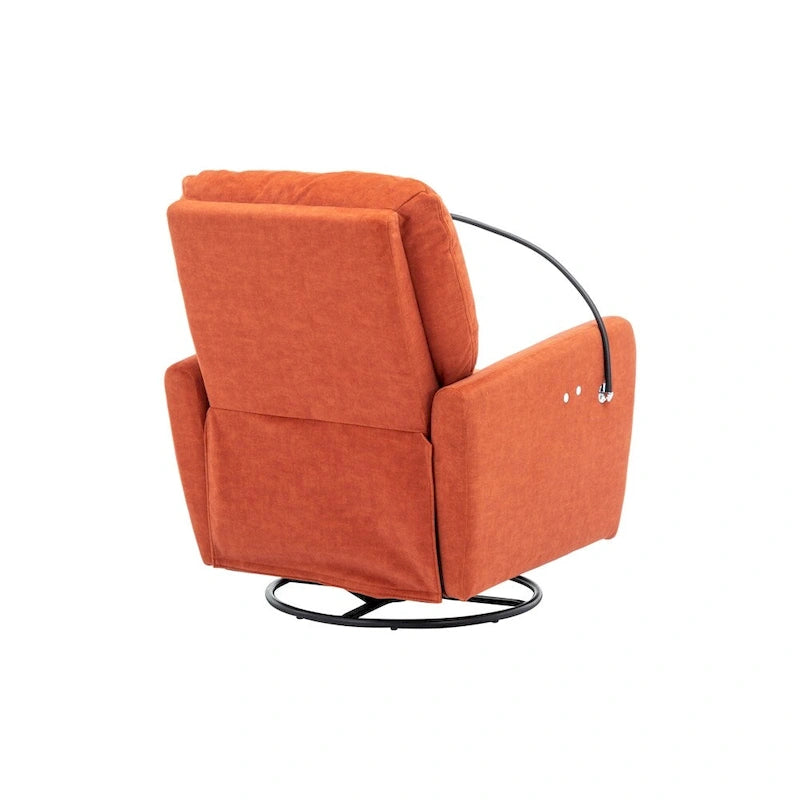 Fauteuil inclinable électrique pivotant à 270 degrés avec support de téléphone