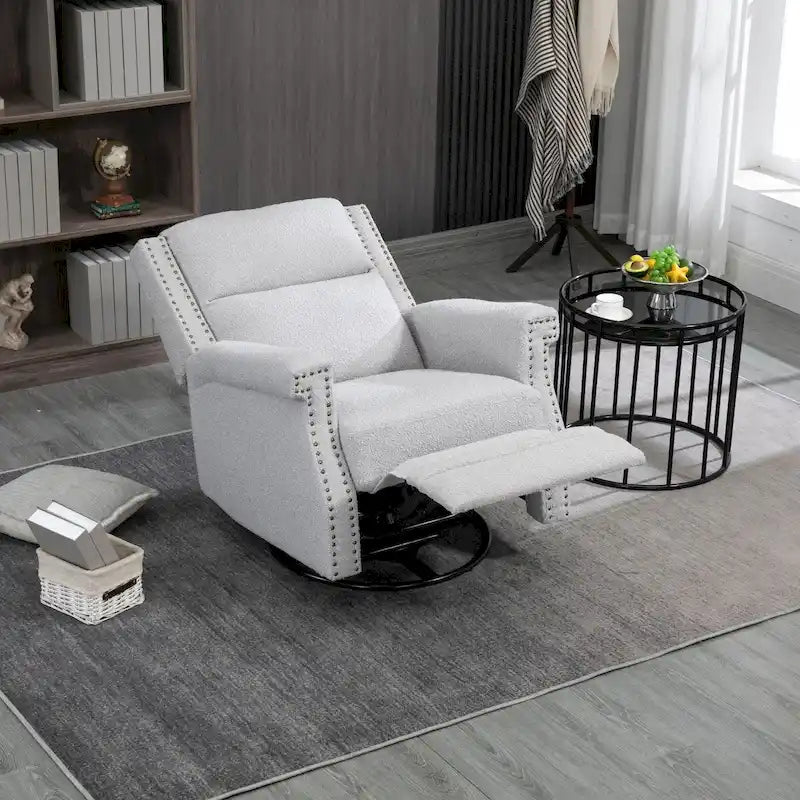 Fauteuil inclinable manuel pivotant 360 degrés, fauteuil à bascule pour chambre d'enfant