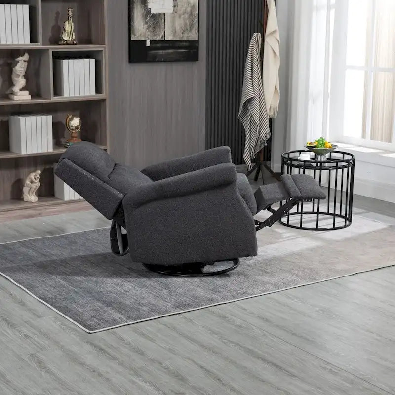 Fauteuil inclinable manuel pivotant 360 degrés, fauteuil à bascule pour chambre d'enfant