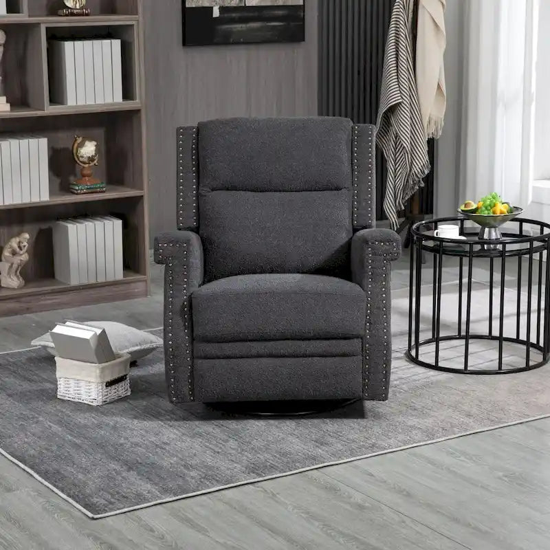 Fauteuil inclinable manuel pivotant 360 degrés, fauteuil à bascule pour chambre d'enfant