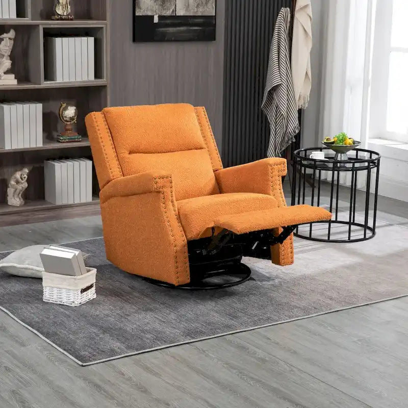 Fauteuil inclinable manuel pivotant 360 degrés, fauteuil à bascule pour chambre d'enfant