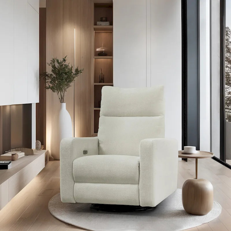 Fauteuil inclinable, pivotant et coulissant Olmas 33.5W avec chargeur USB