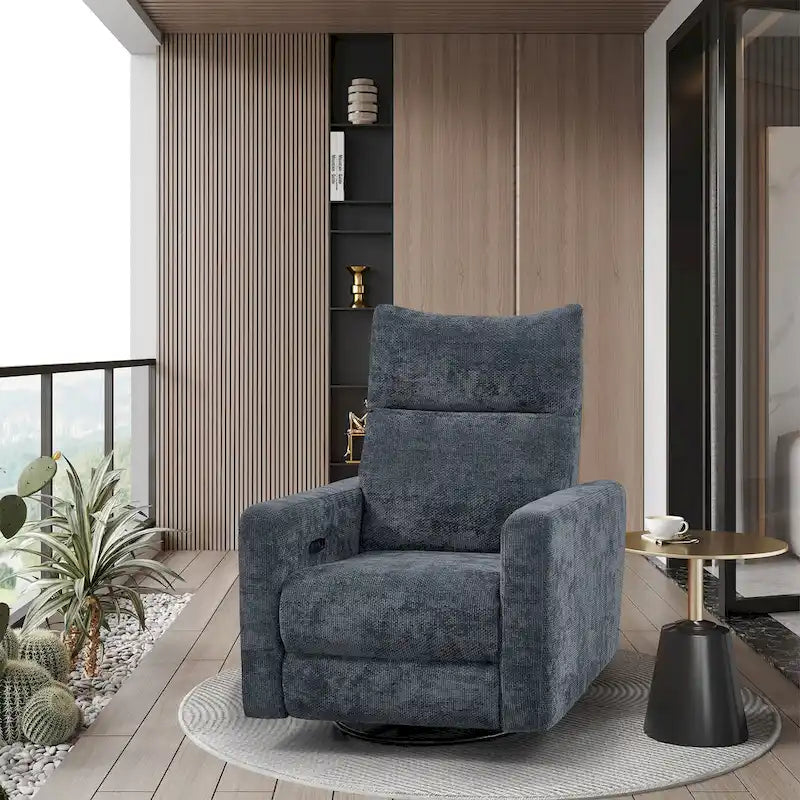 Fauteuil inclinable, pivotant et coulissant Olmas 33.5W avec chargeur USB