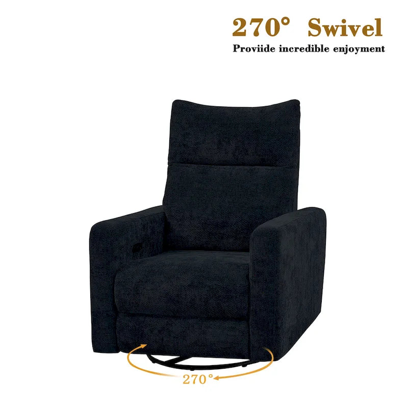 Fauteuil inclinable, pivotant et coulissant Olmas 33.5W avec chargeur USB