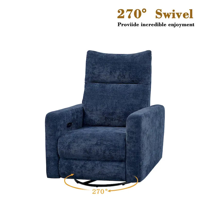 Fauteuil inclinable, pivotant et coulissant Olmas 33.5W avec chargeur USB