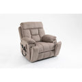 Fauteuil inclinable releveur électrique de massage et chauffant, double motorisation, inclinable électrique avec porte-gobelets et poches latérales, 180 kg
