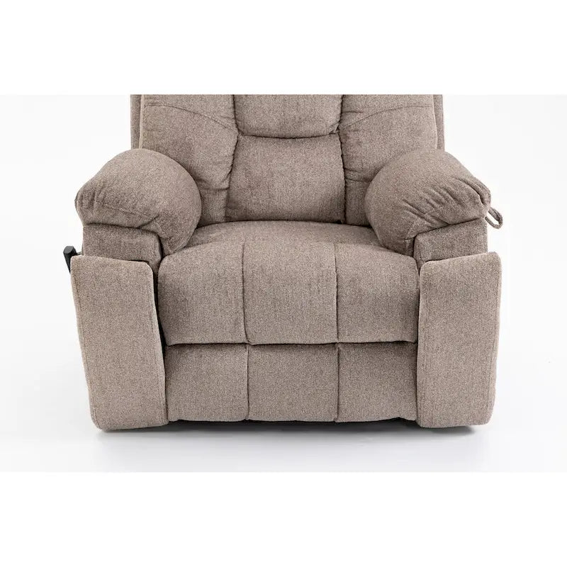 Fauteuil inclinable releveur électrique de massage et chauffant, double motorisation, inclinable électrique avec porte-gobelets et poches latérales, 180 kg