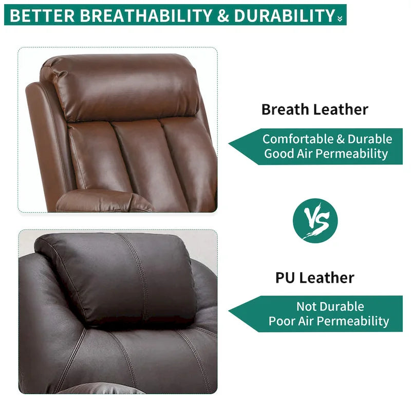 Fauteuil de massage inclinable Moasis en PU