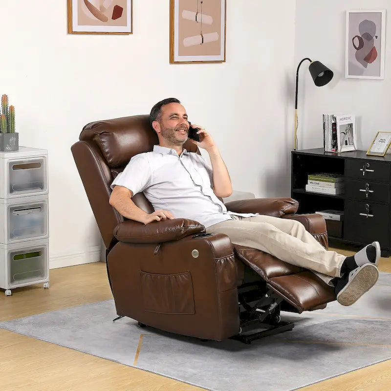 Fauteuil de massage inclinable Moasis en PU