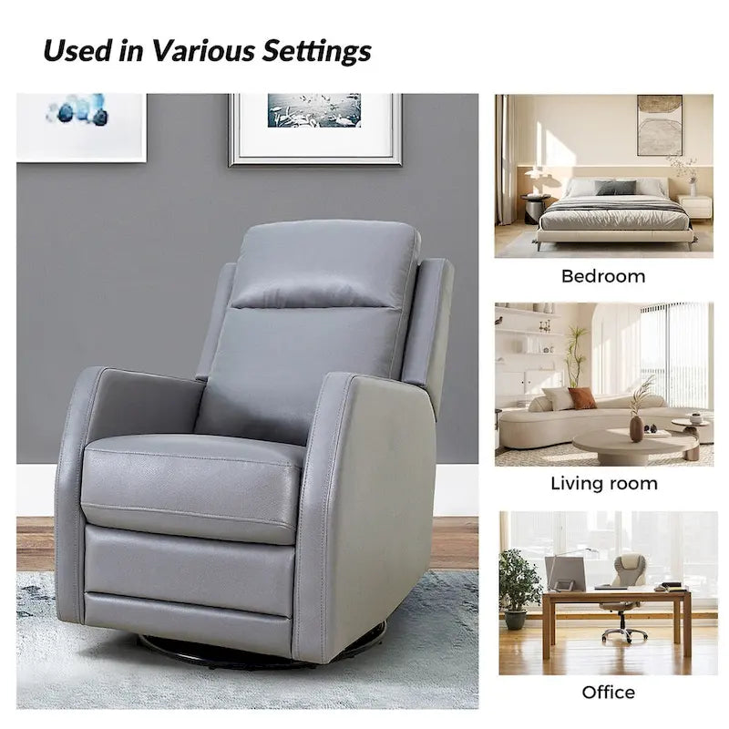 Fauteuil inclinable pivotant Esteban avec dossier capitonné (ensemble de 2) par HULALA HOME