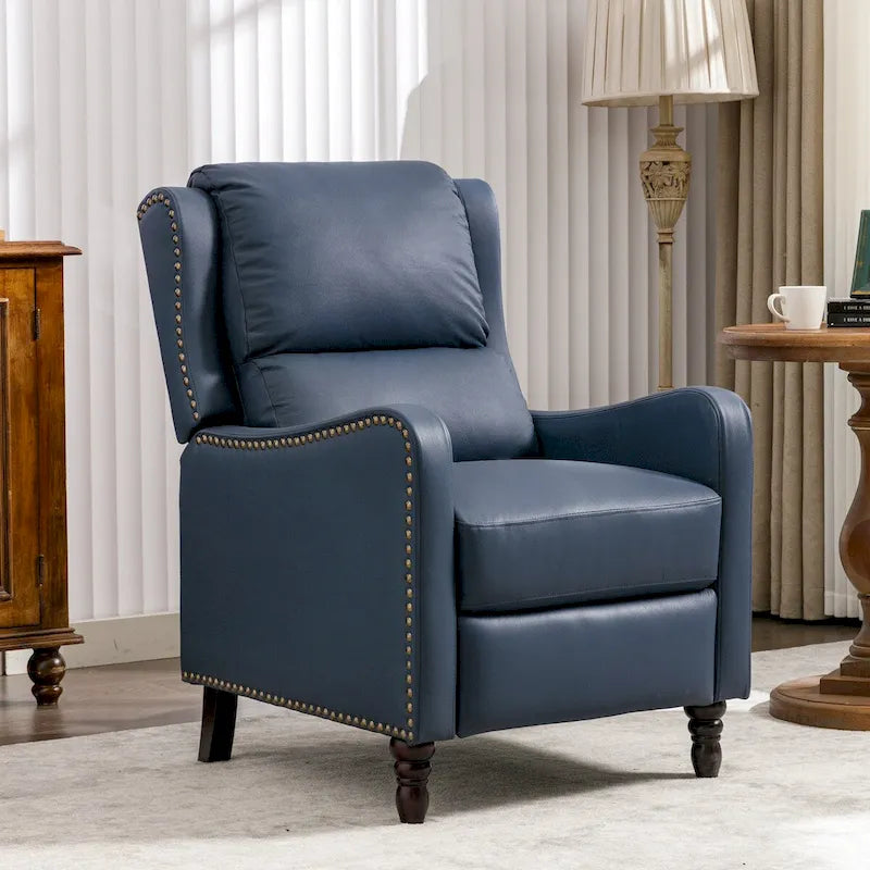 COZYMAN Fauteuil inclinable en cuir véritable Chaises confortables pour le salon