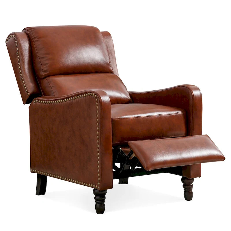 COZYMAN Fauteuil inclinable en cuir véritable Chaises confortables pour le salon