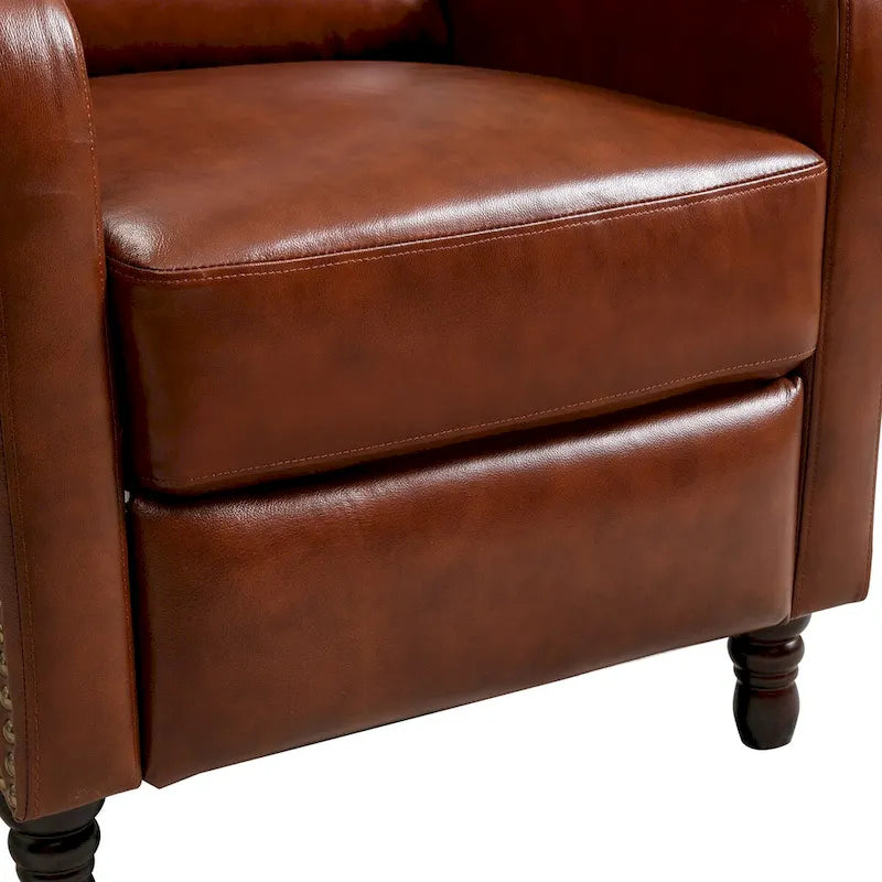 COZYMAN Fauteuil inclinable en cuir véritable Chaises confortables pour le salon