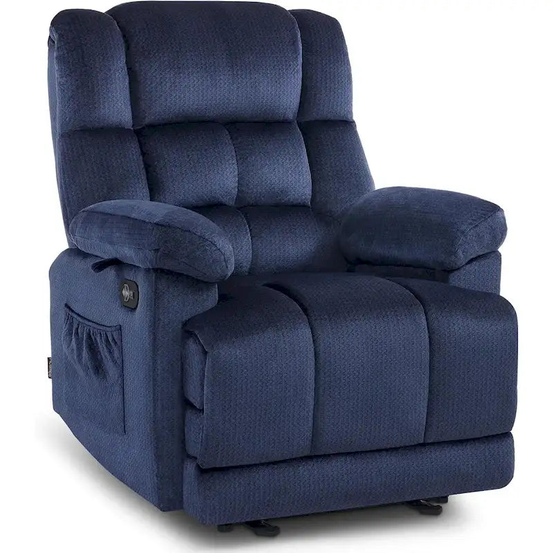 MCombo Fauteuil inclinable électrique avec fonctions de chauffage et de massage, en tissu, R6233