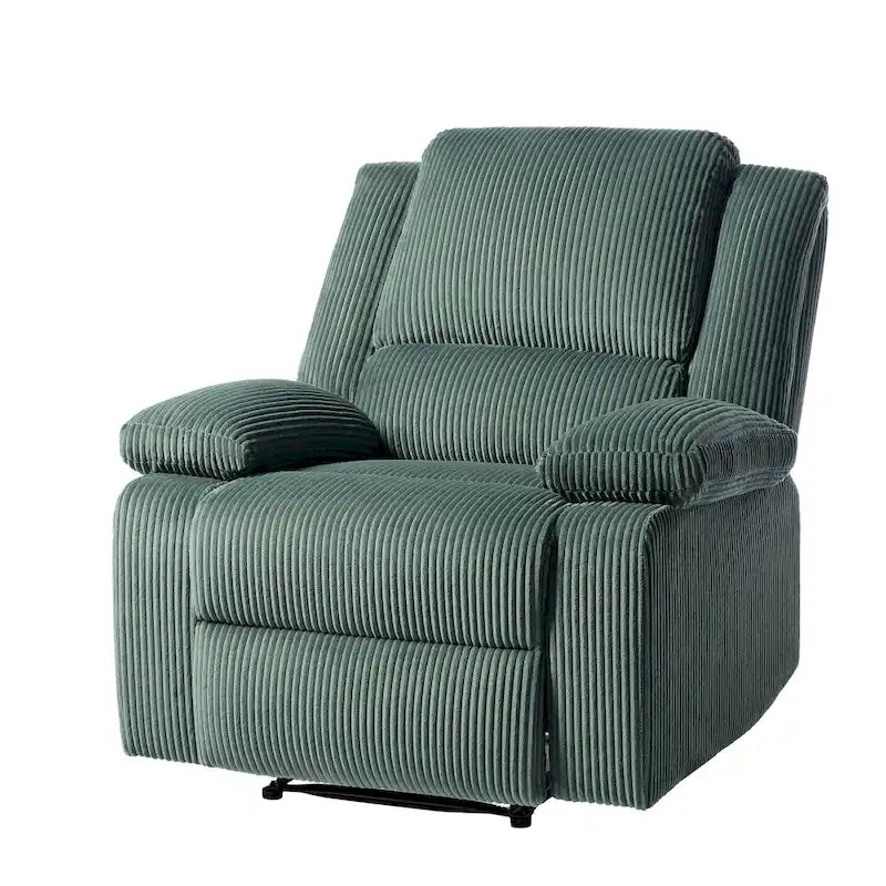 Fauteuil inclinable manuel push-back rembourré, ensemble de 2, design moderne